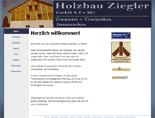 Tablet Screenshot of holzbau-ziegler.de